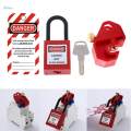 3Pcs Set Circuit Breaker Lockout Electrical Safety Device Kit Red CB-01. 