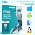 ESET Internet Security 2022 1 year 3 user. 