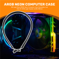 LKPCIGCXM M5 Light Strip ARGB Neon Computer Case Decoration Led Strip 5V 3PIN Light Header AURA 550mm. 