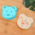 Quorrae Food Grade Sandwich Mold 3pcs Cute Cartoon Bear Sandwich Mold Bread Cutter for Kids Bento Lunch Diy Kitchen Gadgets. 