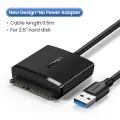 UGREEN SATA to USB 3.0 Adapter Cable for 3.5/2.5 Inch SSD HDD SATA III Hard Drive Disk Converter Support UASP Compatible with Samsung Seagate WD SanDisk Hitachi Toshiba. 