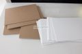 20 Sheets Size A5 Brown Kraft Chipboard Heavy Cardstock Blank White Cardboard Thickness 1.5mm. 