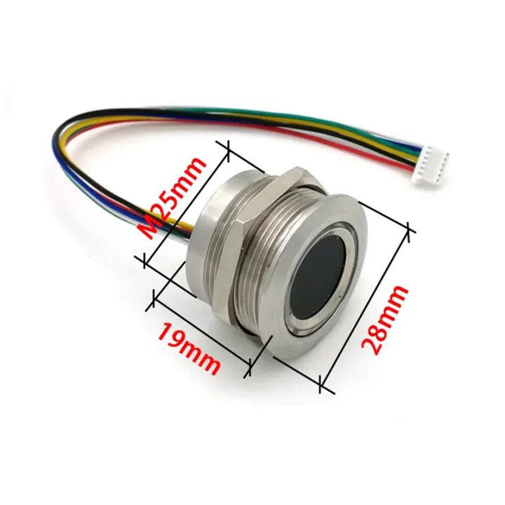 Sojhoop%20R503%20Circular%20Round%20RGB%20Ring%20Indicator%20LED%20Control%20DC3.3V%20MX1.0-6Pin%20Capacitive%20Fingerprint%20Module%20Sensor%20Scanner,%2032Mm%20-%20Image%202