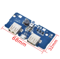 Dual Micro USB 3.7V to 5V 2A Boost Mobile Power Bank DIY 18650 Lithium Battery Charger PCB Board Step Up Module With Led. 