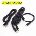 12V Male To Male Power DC Power Cord Adapter Extension Cable 0.5m 1.5m 3m CCTV Camera Extend Wire 5.5*2.5mm Plug Supply. 
