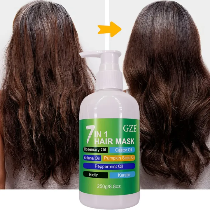 GZE%207in%201%20HAIR%20MASK%20Deep%20Conditioning%20Split%20Ends%20Anti-Breakage%20Soften%20Hair%20y%20Hair%20for%20Dry%20Hair%20Hydrating%20Enriched%20with%20Rosemary%20Oil%20Castor%20Oil%20Batana%20Oil%20Pumpkin%20Seed%20Oil%20Peppermint%20Oil%20Biotin%20Keratin%20-%20Image%207