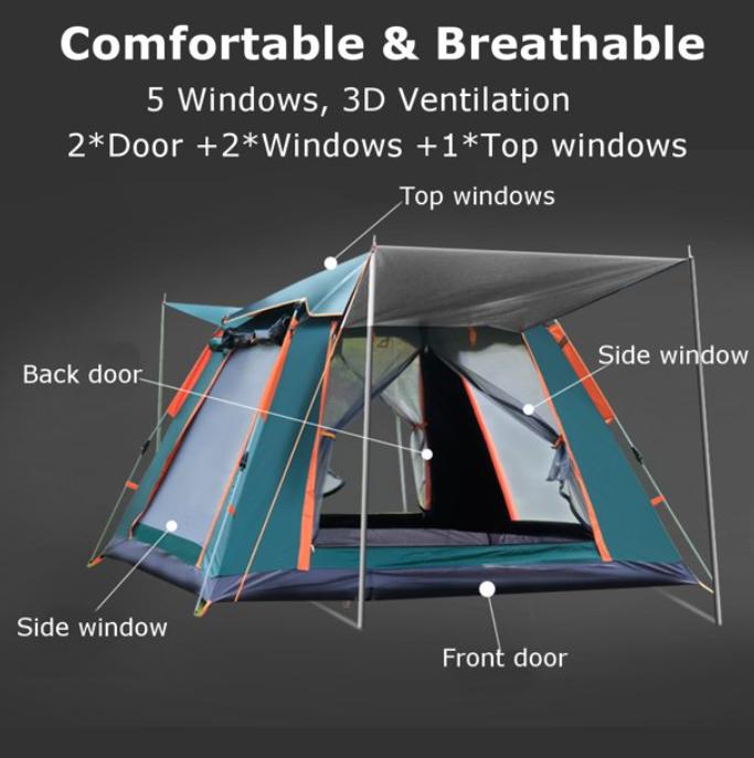 4-6%20Person%20Large%20Hut%20Design%20Square%20Camping%20Tent%20Water%20Resistant%20With%204%20side%20mosquito%20net%20protection%20-%20Image%203