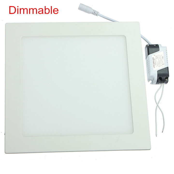 LED Panel light 4W 6W 9W 12W 15W 25W Square Ultra thin Ceiling Panel Lights Cool/Natural/Warm White Dimmable