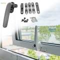 Window Handles Aluminum Alloy with Screw Fixing Casement Locking Handle. 