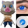 [HOT] 1 Pair Cosplay Color Contact Lenses Demon Slayer Nezuko Cosplay Anime Eye Contacts Pink Blue Green White Lenses Contact Lens. 