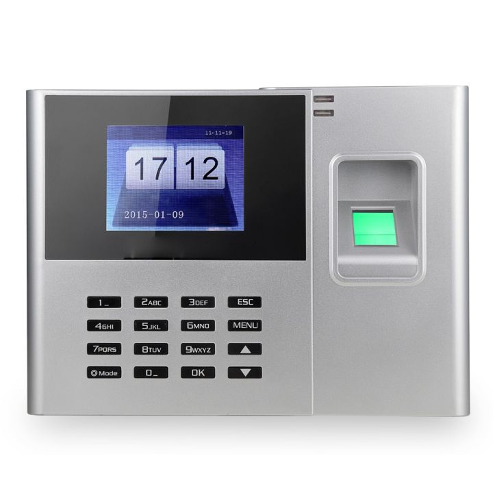 Biometric%20Fingerprint%20Password%20Attendance%20Machine%20Employee%20Checking-in%20Recorder%202.8%20inch%20TFT%20LCD%20Screen%20DC%205V%20Time%20Attendance%20Clock%20-%20Image%202