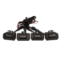 4PCS Car LED Front Grill Lights External Grill Lamp Smoke Amber Light Replacement Car Accessories. 