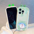 Phone Case For Huawei Honor 90 Lite 5G Nova 5t 11 7 PRO 7SE 9SE 10SE P30 P40 PRO Back Cover Casing Fashion Cute Cartoon Doraemon Crayon Shin Chan 3D Frog Ears Doll Trendy Anti-falling Silicone Wavy Edge Soft Shockproof. 