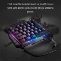 One-Handed Mechanical Gaming Keyboard RGB Backlit Portable Mini Gaming Keypad Creek. 