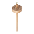 Spindle Yarn Tool Wooden Hardwood Spinner Wheel Yarn Spin Spindle for Beginners & Advanced, Perfect for Yarn Making and Sewing. 