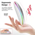 Bluetooth 5.2 Wireless Luminous Mouse Tablet Phone Computer 2.4GHz USB Charging Wireless Mouse 1600DPI Portable Gaming Mouse. 