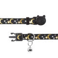 Personalized Cute Cat Collar Name Tag Custom Nameplate Safety Breakaway Star Moon Bowknot Cat Collar Bell Necklace. 