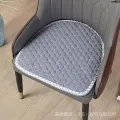 Chair Sand Negotiation Mat Commercial Horseshoe Plaid Makeup ～ Chess Placemat Semi-Round ins Nail Hair Chair Seat Net Red Chair ;. 