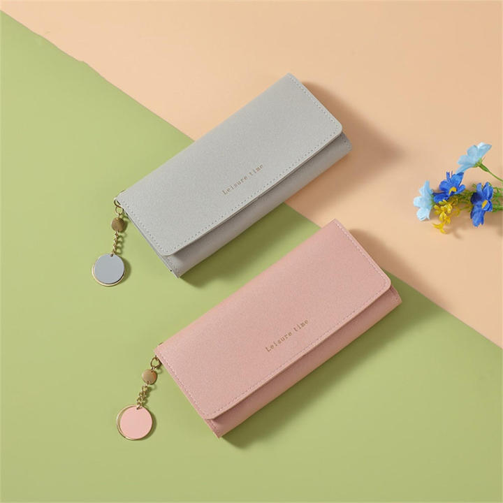 Pu%20Leather%20Wallet%20High-End%20Zipper%20Women%20Purse%20Long%20Tri-Fold%20Card%20Holder%20for%20Outdoor%20Sports%20Travel%20Casual%20Female%20-%20Image%205