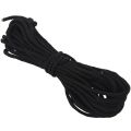 2X Paracord 550 Parachute Rope 7 Core Strand for Climbing Camping Buckle Rope Black 25FT. 