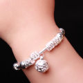 2Pcs Adjustable Infant Baby Embossing Bell Bangle Hand Bracelet Jewelry. 