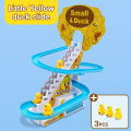 Duck Climbing Stairs Track Toy Children's Electronic Educational Toy Baby LED Lights Music Roller Coaster Boy Girl Tiktok Mainan Kanak 鸭子爬楼梯玩具. 