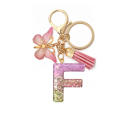 Unique Keychains For Women Handbag Accessories Personalized Key Chains Alphabet Keychain Butterfly Tassel Pendant. 