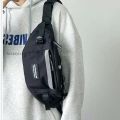 ins New Hong Kong Style Chest Bag Men's Business Shirt Trendy All-Match Casual Messenger Bag Japanese Large Capacity Sports Waist Bag for Women. 