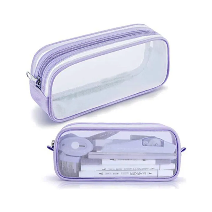 Pencil%20Case%20With%20Compartments%20Teen%20Girl%20Pencil%20Case%20Transparent%20Pencil%20Case%20Grid%20Mesh%20Pen%20Bag%20Multifunctional%20Organizer%20Box%20-%20Image%205