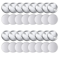 100 Sets Blank Button Making Supplies Round Button Parts Supply Metal for Button Maker Machine Round Badge Pin Button Parts. 