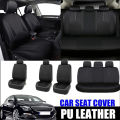 Universal Car PU Leather Front Car Seat Covers Back Bucket Car Seat Cover Auto Interior Car Seat Protector Cover. 