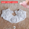 Baby Girl Party Socks - 1 to 2 Years. 