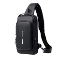 Luxury Waterproof Bag Men's Multifunction Anti-theft USB Shoulder Bag Man Crossbody Cross body Travel Sling Chest Bags Pack Messenger Pack For Male. 