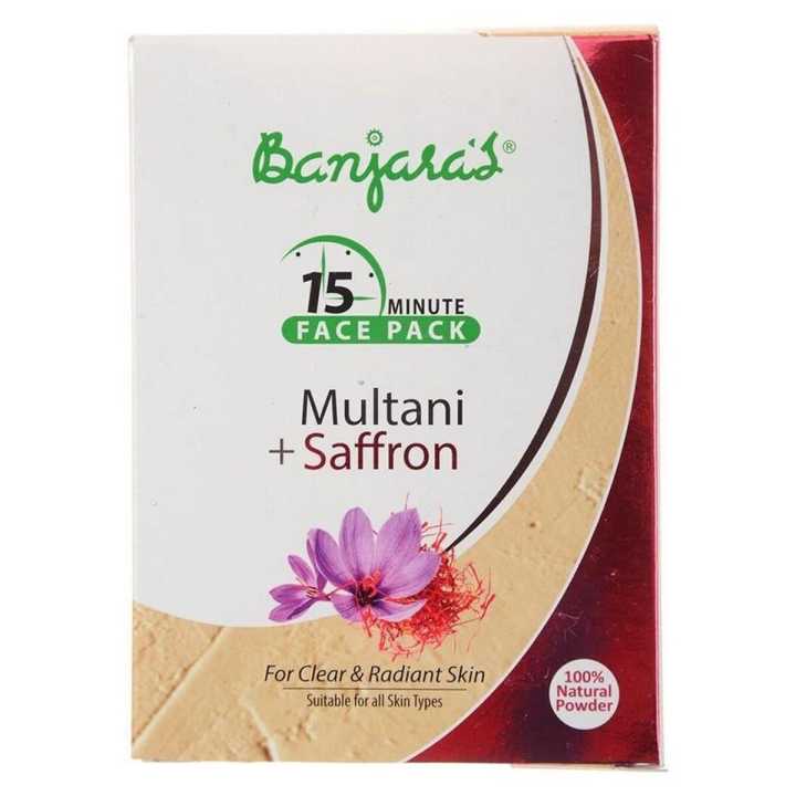 Multani Mitti with Saffron Face Pack Suitable for all skin.s types 100% Natural Indian clay