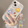 3D Rabbit Phone Chain Lanyard Clear Soft Case For Xiaomi Redmi Note 12 4G 11 10 Pro 11S 12S 9 Redmi 13C 12C 9C 9A 9 10 A1 A2 Plus Cartoon Phone Casing Shockproof TPU Silicone Cover. 