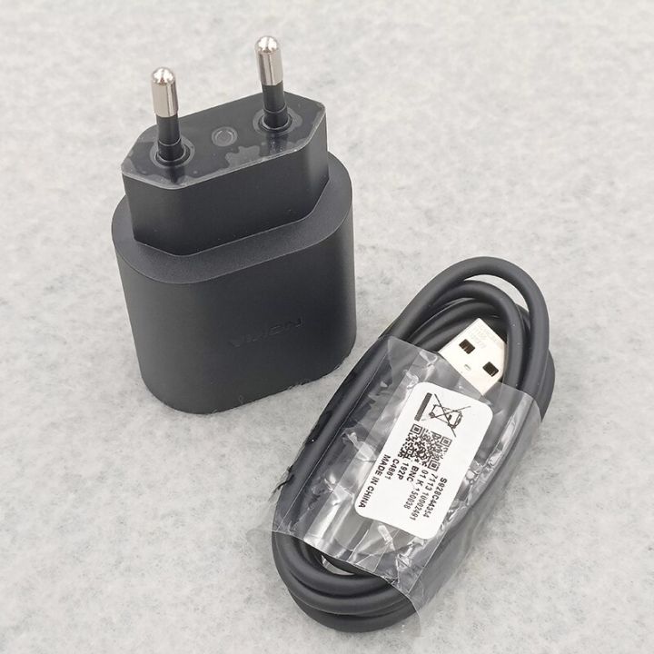 Nokia%2018W%20Fast%20Charger%2012V%201.5A%20EU%20Plug%20Quick%20Wall%20Adapter%20Micro%20Usb%20Type%20C%20Cable%20For%20Nokia%209%208.3%20211%20C2%20C1%20C20%20Plus%20G50%20G20%20X10%20-%20Image%202