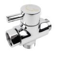 SOLID diverter 3-way diverter valve All 1/2 inch IPS shower system spare part, copper chrome plating. 