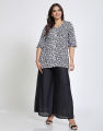 Spring & Summer V-Neck Printed Kurtha with ¾ Sleeves. 