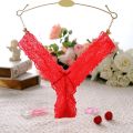 Intimates Underwear Bikini Panties G-Strings Briefs Under Panty Soft Small Bowknot Low Waist Charming Lace Floral Breathable Invisible Women. 