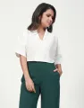Spring & Summer  Solid Colour Crop Top with Raglan Sleeves. 