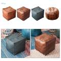 Unstuffed Pouf Cover Foot Stool Hassock Storage Ottoman Foot Rest Cover Premium Home. 