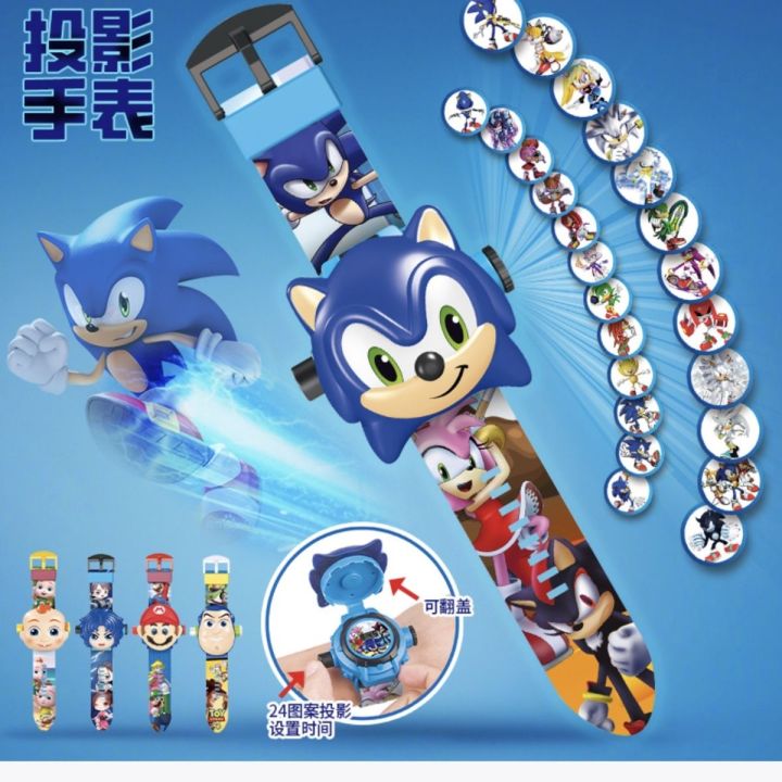 Beautiful%20Girl%20Sonic%20Strawberry%20Bear%20Minnie%20KT%20Cat%20Children's%20Toy%20Cartoon%20Luminous%20Projection%20Watch%20-%20Image%203
