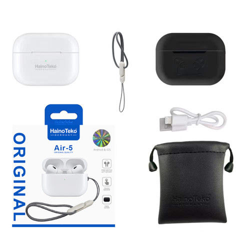 HainoTeko Air 5 Airpod 2nd gen wireless earbuds with speaker supports android & IOS 2023 model