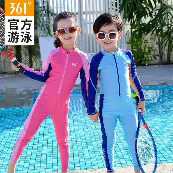 361%C2%B0One-Piece%20Swimsuit%20for%20Children%20Boys%20and%20Girls%20Diving%20Suit%20Children%20Teens%20Babies%20Long%20Sleeve%20Swimming%20Professional%20Training%20Swimsuit%20-%20Image%203