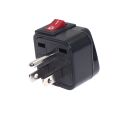 Wonpro Universal Japan United States Canada Philippines Thailand power connector AU EU UK swiss italy to US travel adapter plug Type B with switch and indicator lamp. 