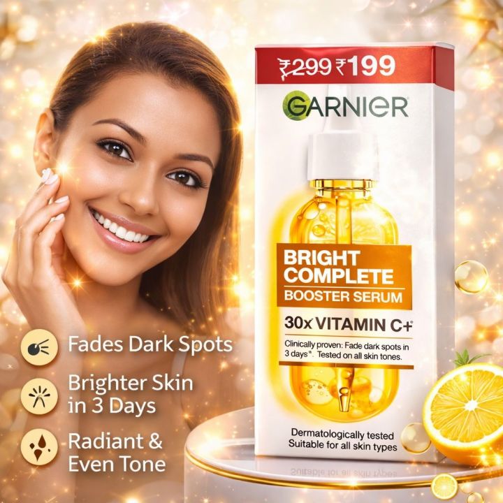 Garnier Bright Complete Vitamin C Booster Serum – 30x Vitamin C Anti ...