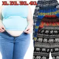 Plus Size Elephant Print Pants for Women - Available in 2XL, 3XL, 4XL. 