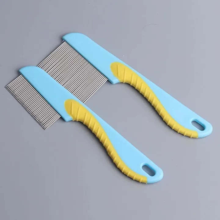 Pet Hair Accessories Stainless Steel Dog Flea Comb Fine Toothed Seahorse Shape Pet Hair Comb Long Short Lice Comb Massage