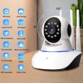 WiFi Wireless CCTV IP Camera PTZ Indoor 360 Rotatable 1080P 3 Antenna. 