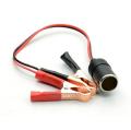 Car Lighter Female Socket Charger With Battery Terminals. 
